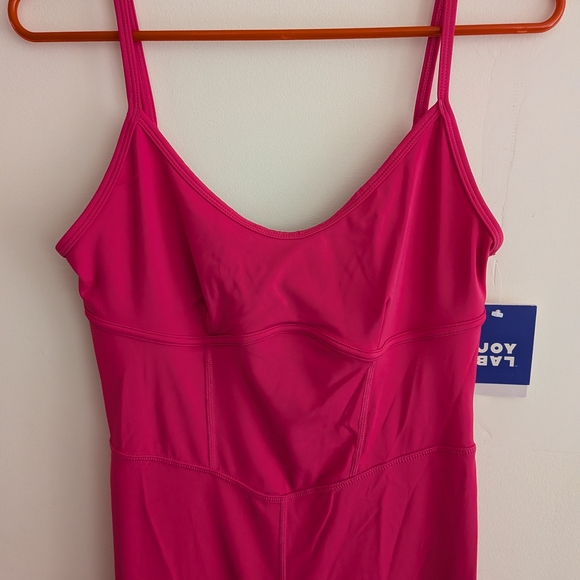 Women's JoyLab Pink Bustier Flare Jumpsuit M - Picture 5 of 7